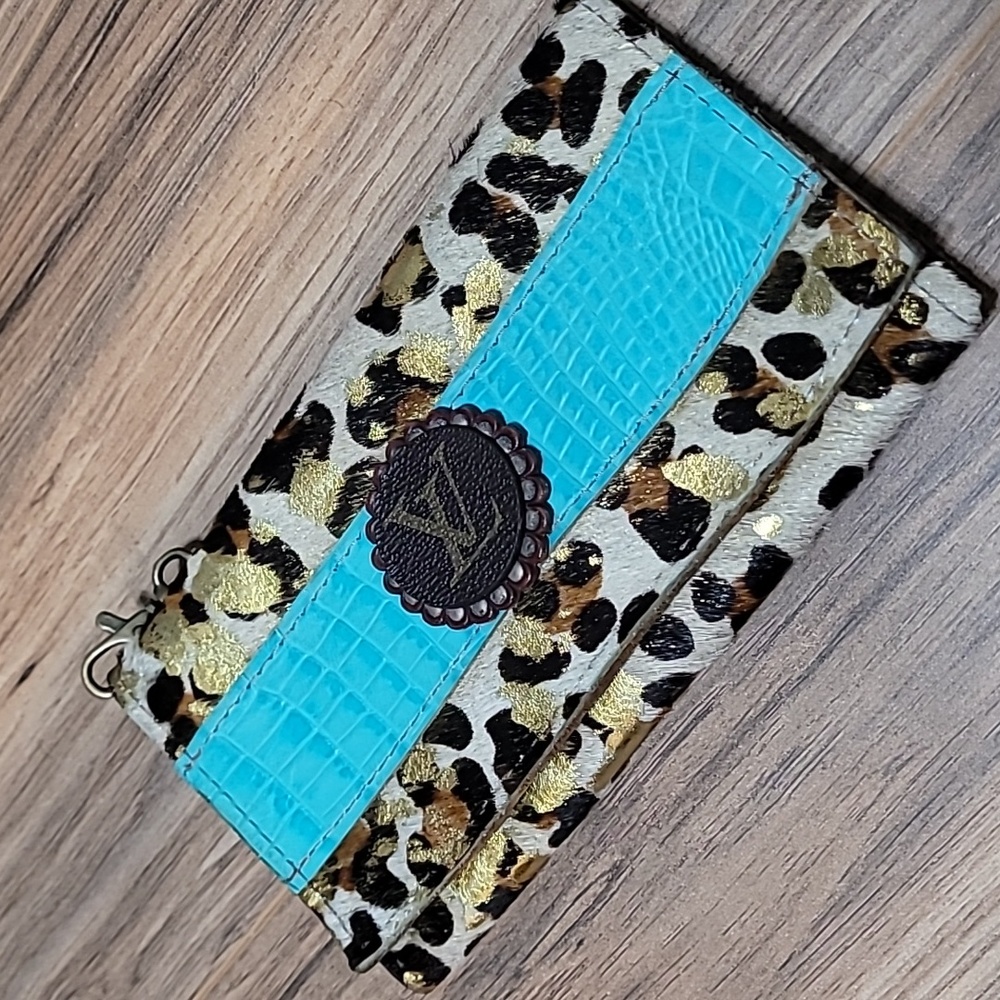 Keep It Gypsy Leopard "LV" Wristlet Wallet